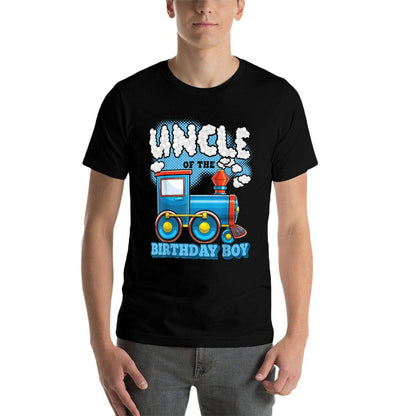 I'm Uncle of The Birthday Boy Train Birthday Party Supply  Lightweight T-Shirt