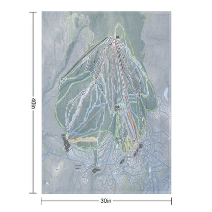 Stratton Resort Trail Map All-season Throw Blanket