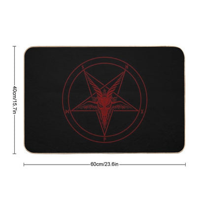 Baphomet Goat  Long-Lasting Bath Mat