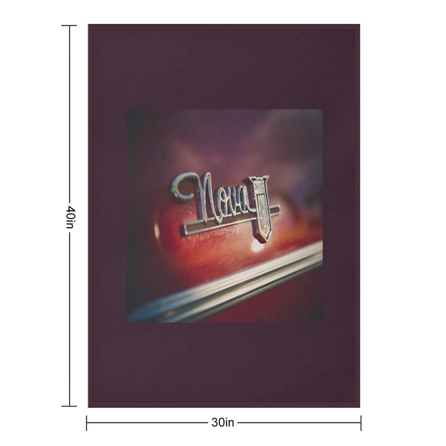 Chevy Nova 400 Badge Versatility Throw Blanket