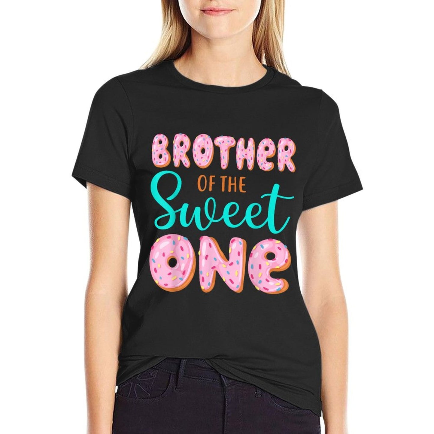 Brother of The Sweet One First Birthday Matching Family  Tagless Design T-Shirt