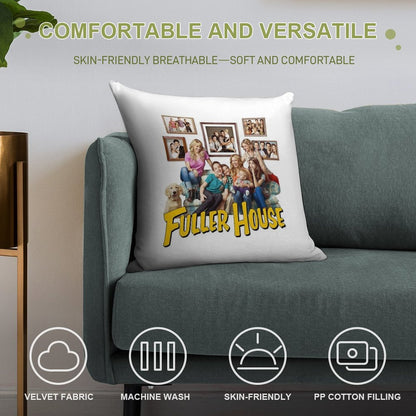 Fuller House Cast Merch Soft Bedroom Essential Throw Pillow