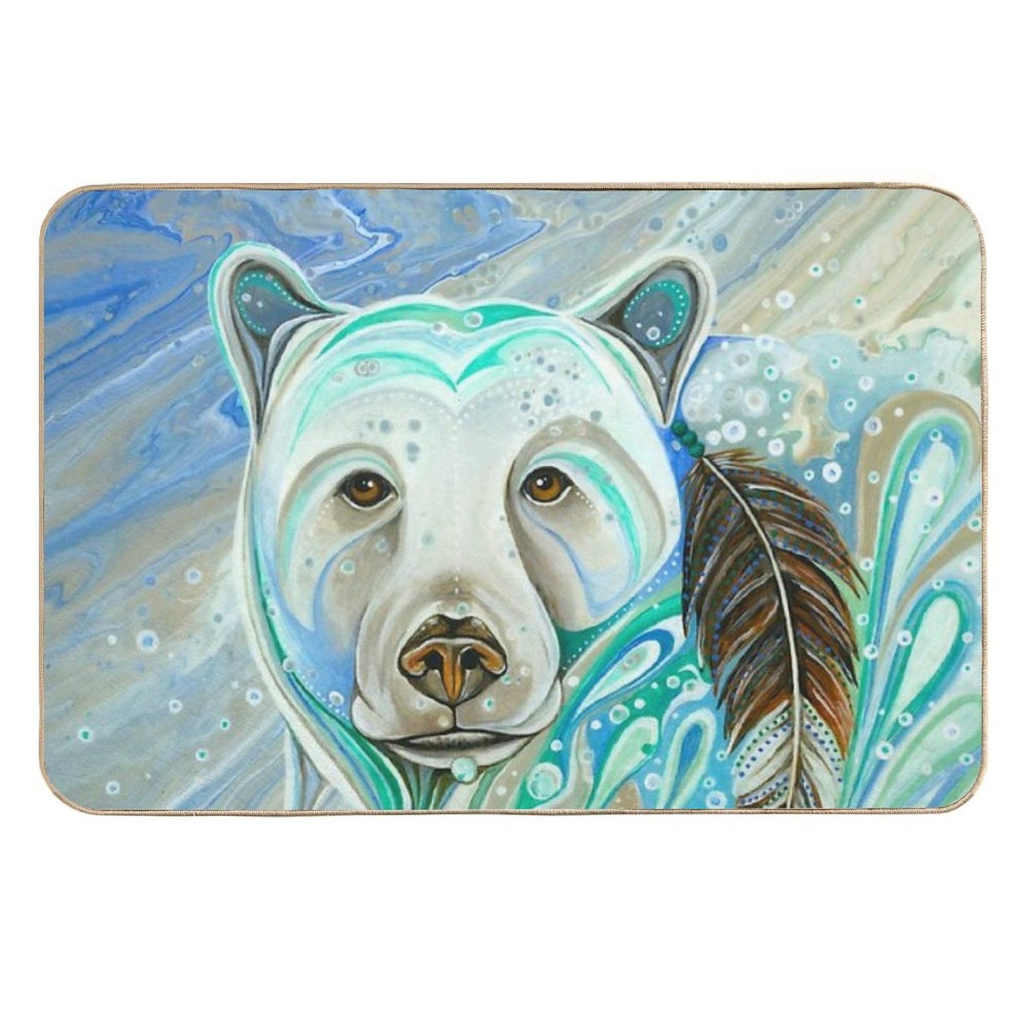 Spirit Bear  Easy Maintenance Bath Mat