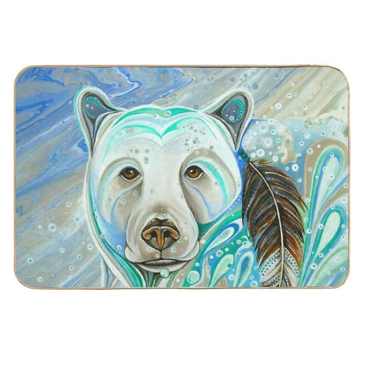Spirit Bear  Easy Maintenance Bath Mat