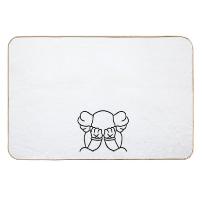 Crying Bear  Easy To Clean Bath Mat