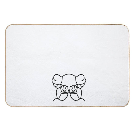 Crying Bear  Easy To Clean Bath Mat