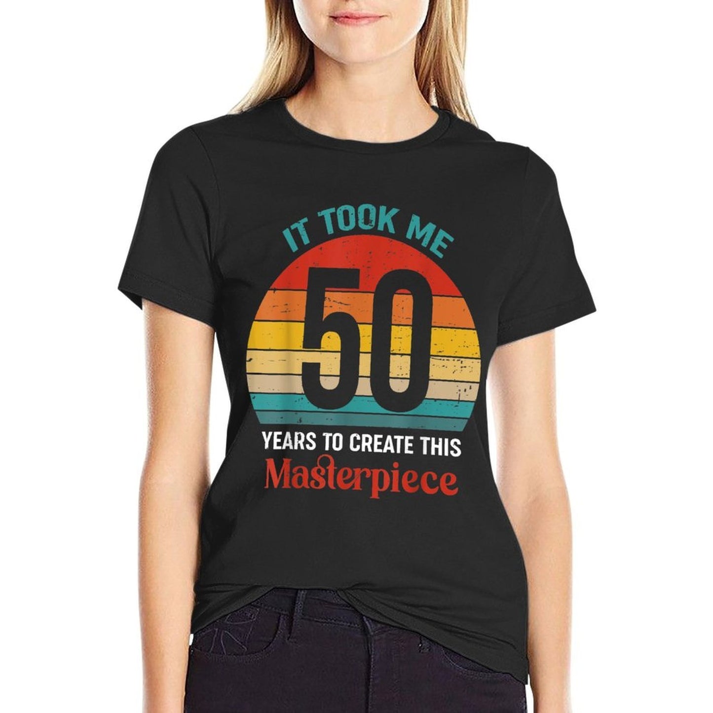 It Took Me 50 Years To Create This Masterpiece 50th Birthday  Vintage-inspired T-Shirt