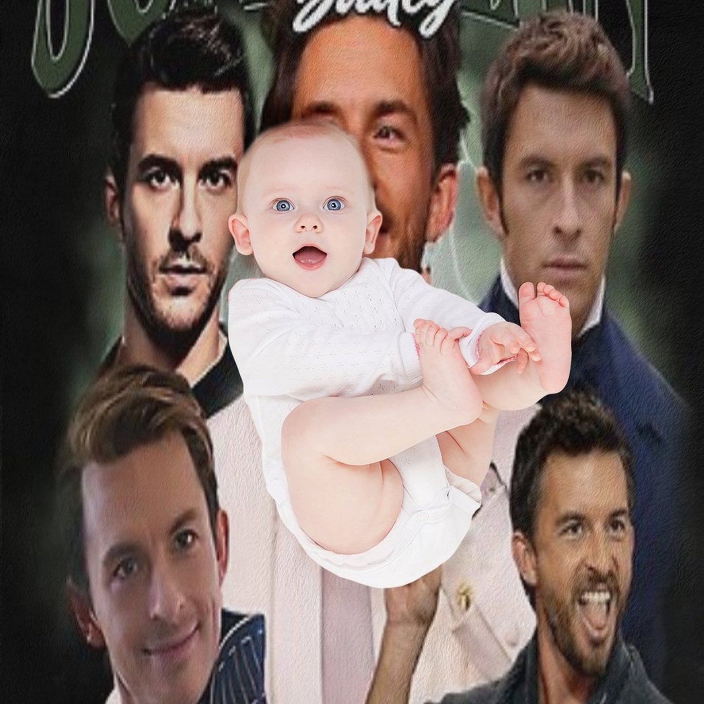 Vintage Jonathan Bailey Fiyero, Retro Bootleg 90s Wicked Movie 2 Shrink-resistant Throw Blanket