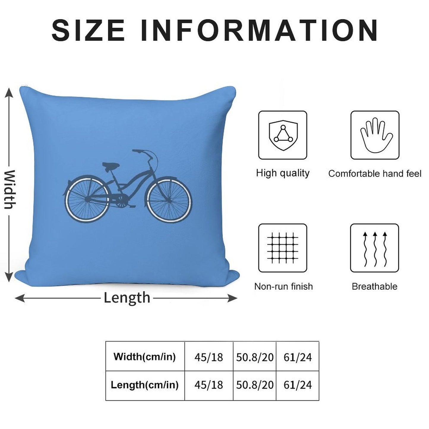 Bike 1 Soft Style Accent Throw Pillow