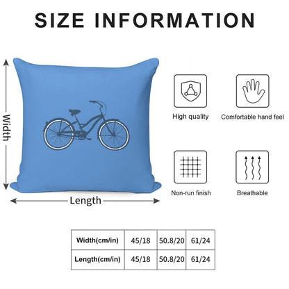 Bike 1 Soft Style Accent Throw Pillow
