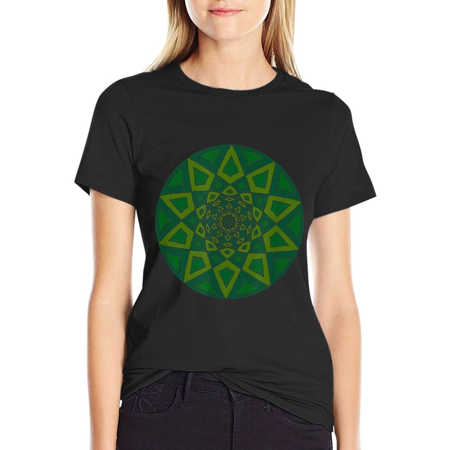 Awesome Abstract Design Trippy Psychedelic Geometric Hippie  Stretchy T-Shirt