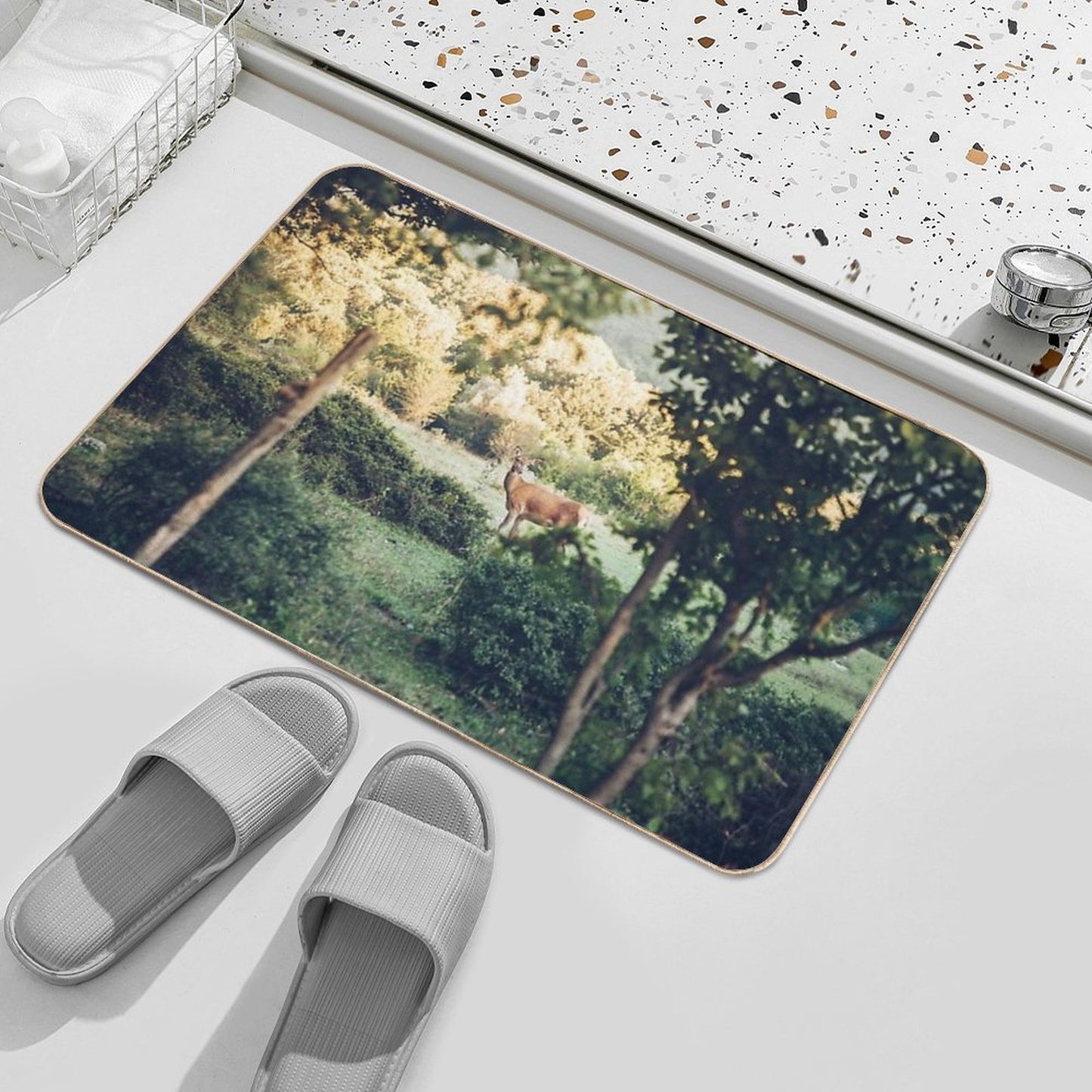 Lone Deer  Versatile Bath Mat