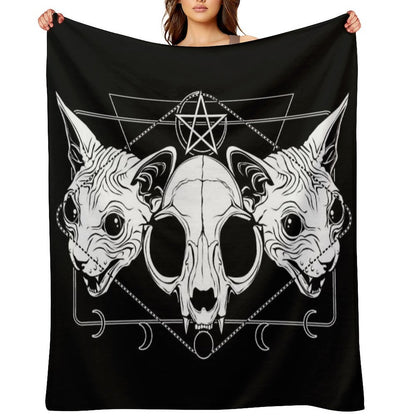 Cult of The Meow Trinity Plush Throw Blanket