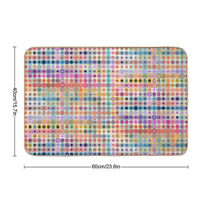 Colored Circles  Versatile Bath Mat