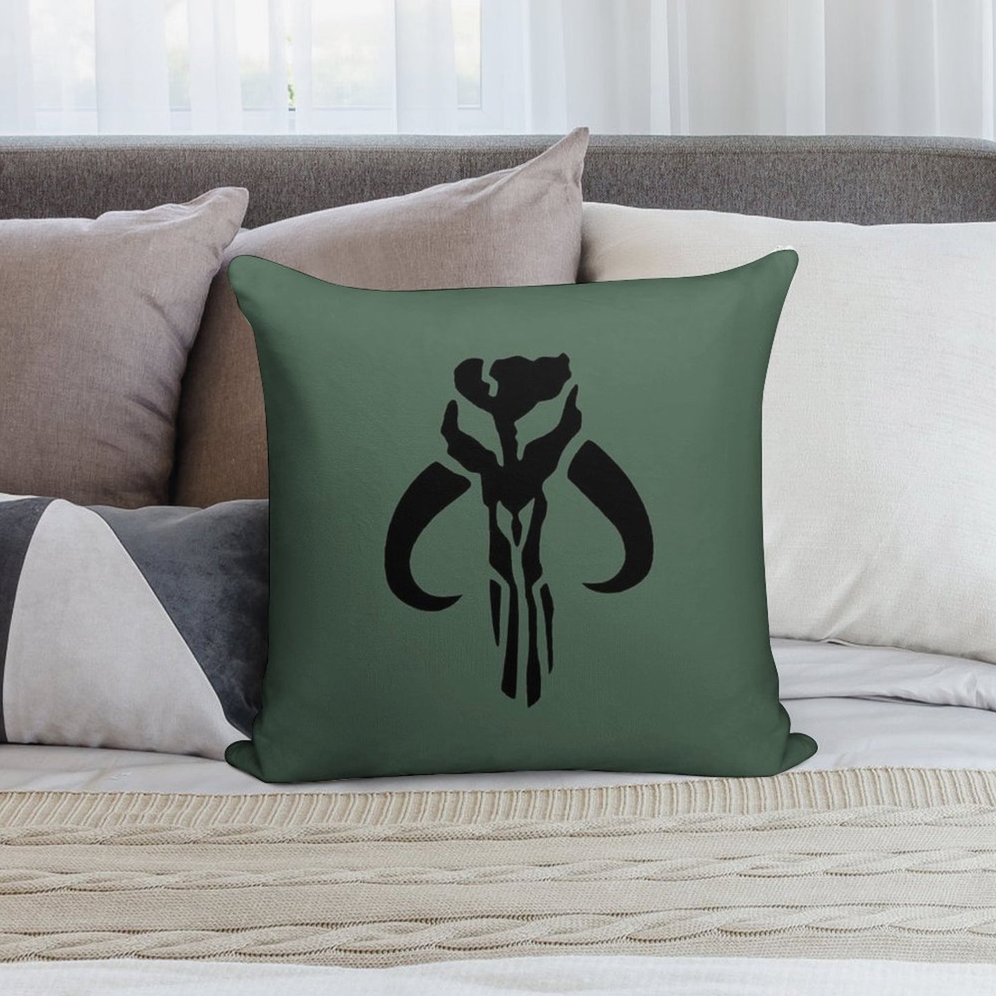 Mandalore Soft Skin-Friendly Throw Pillow