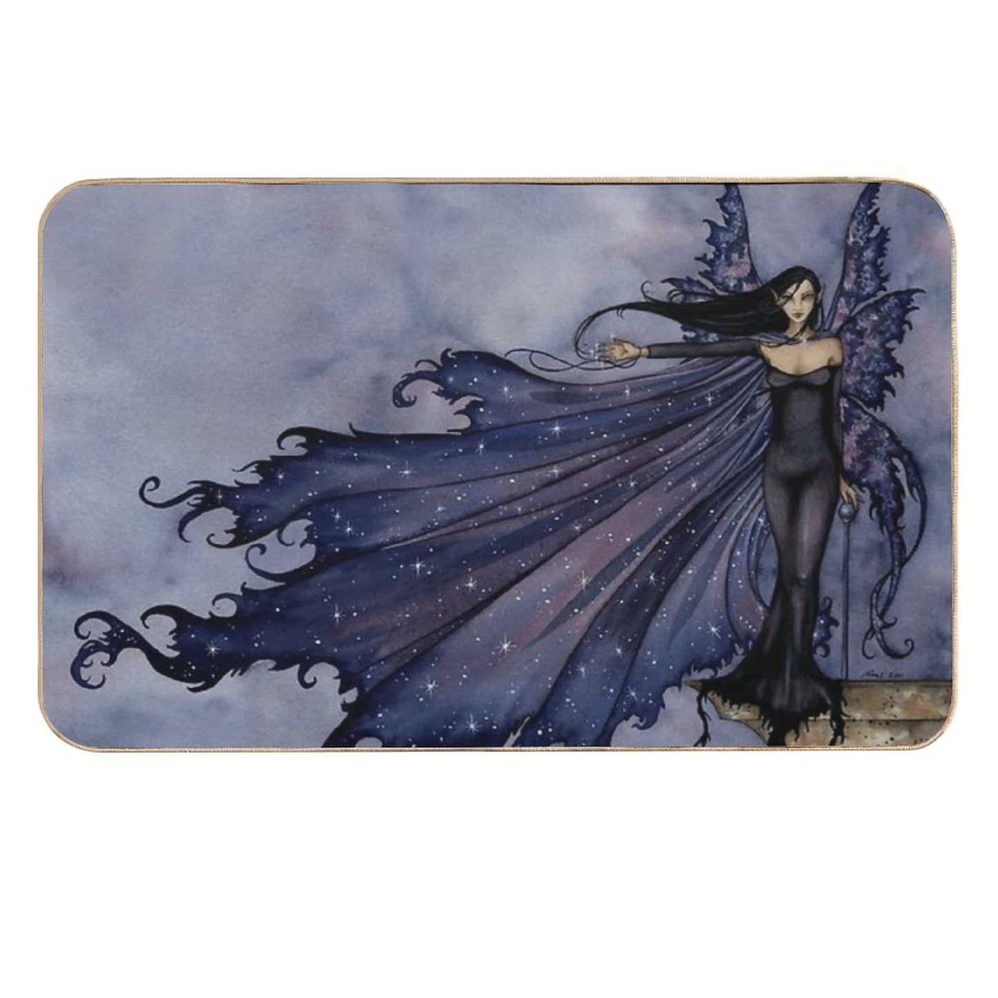 Cloak Of Stars  Anti-Trip Bath Mat