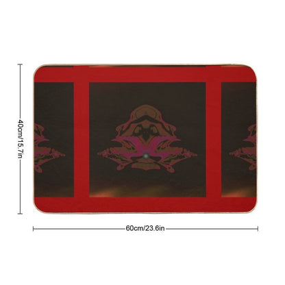 Black Pearl (Red)  Slip-Resistant Bath Mat