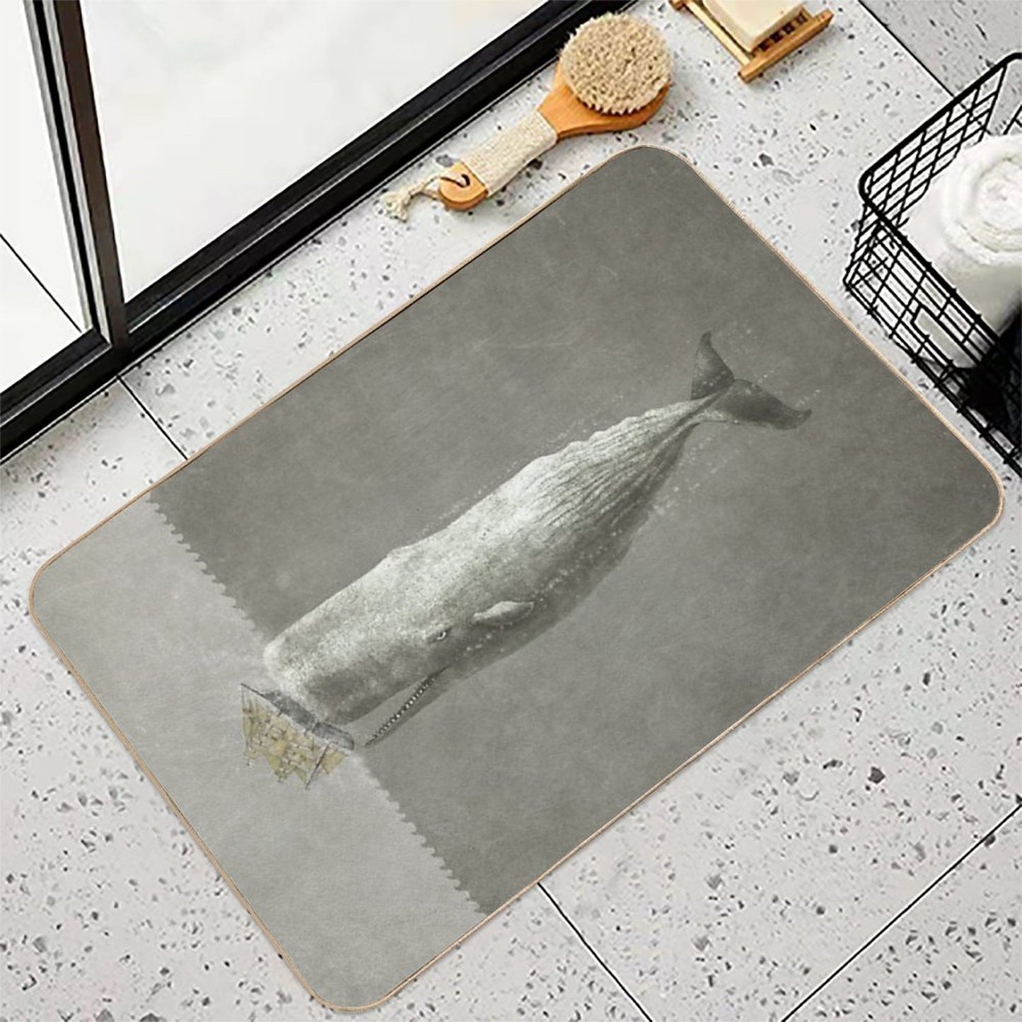 Revenge of The Whale Durable Bath Mat