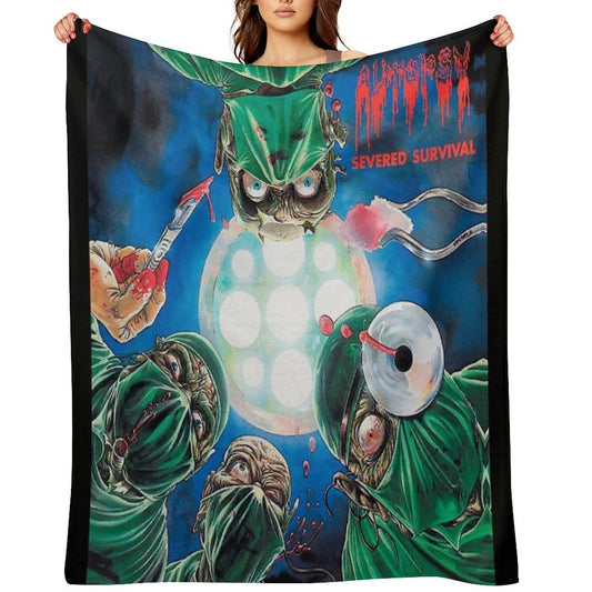 Severed Survival - Autopsy Eco-conscious Throw Blanket