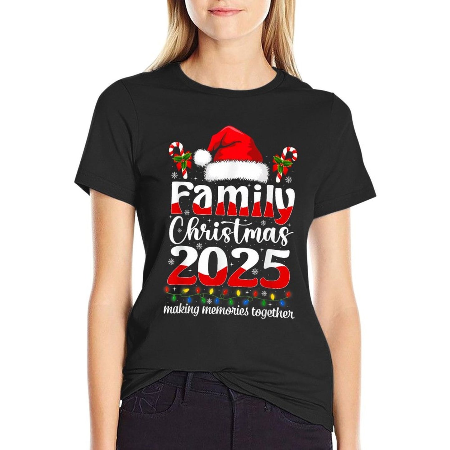 Family Christmas 2025 Matching Family Christmas Xmas Squad  Lightweight T-Shirt