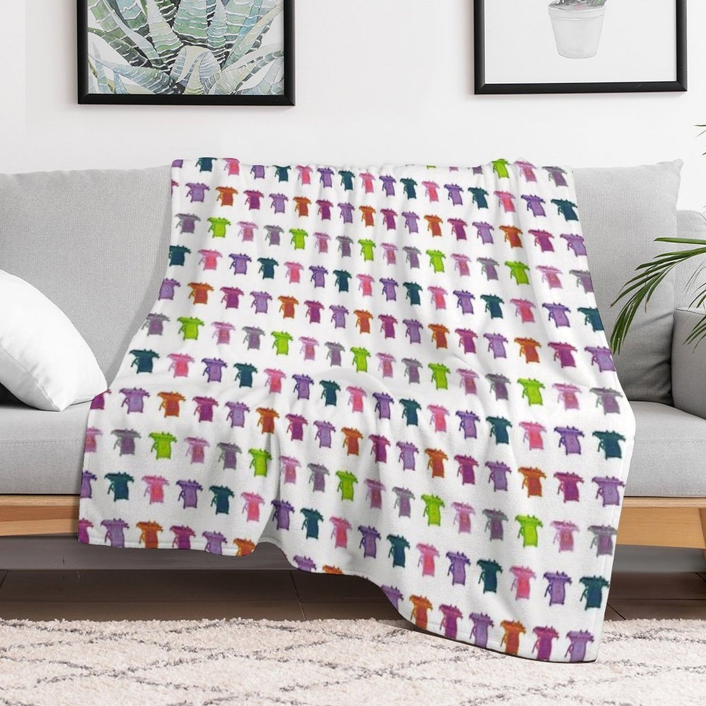 M.B. Tidey Tablesaw 1880 - Warhol Style Quick-dry Throw Blanket
