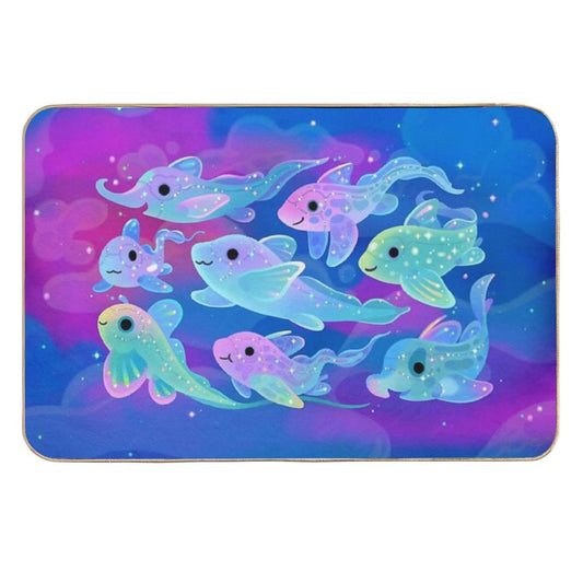 Chimaera (Ghost Sharks)  Dirt-Trapping Bath Mat