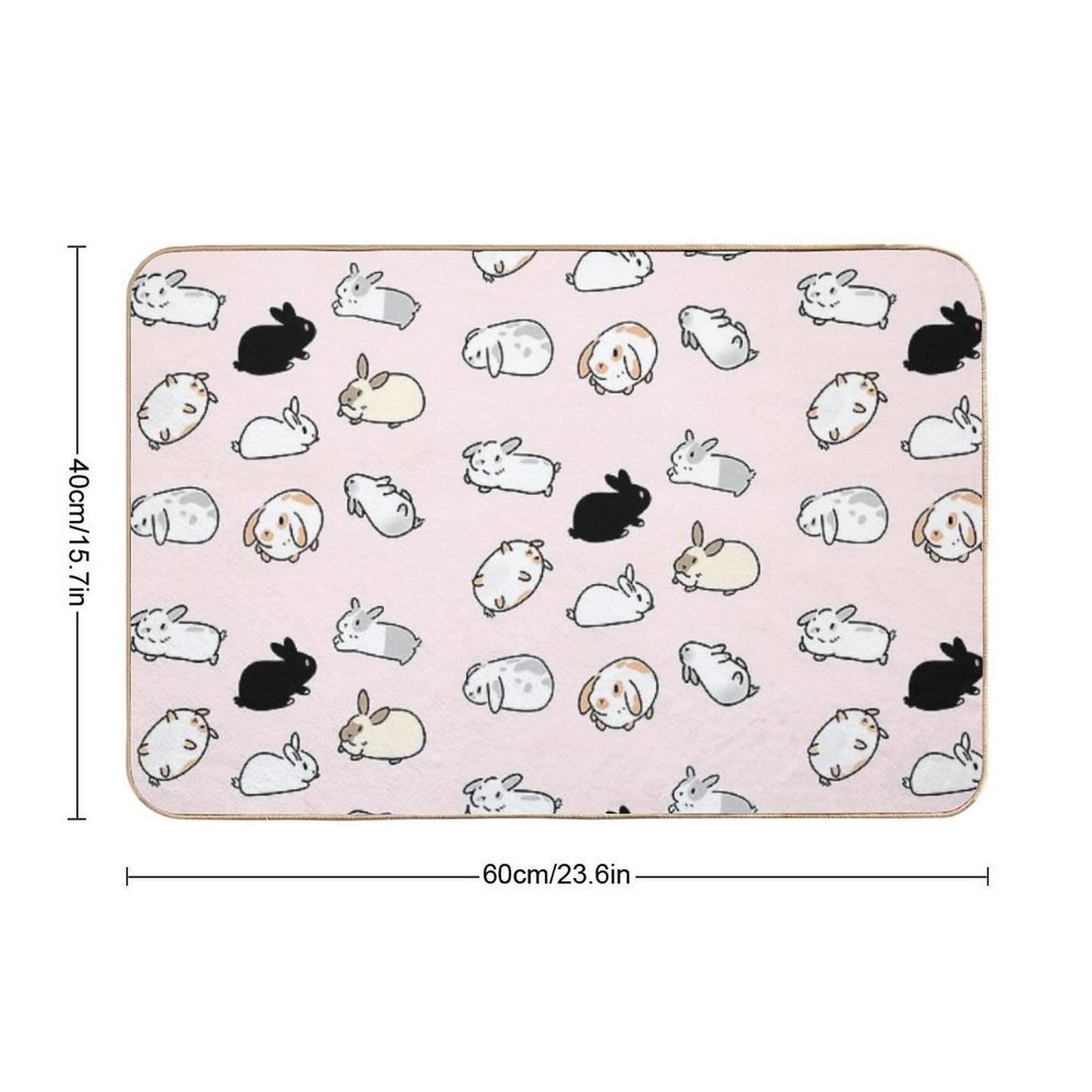 Bunny Rabbits  Multi-Purpose Bath Mat