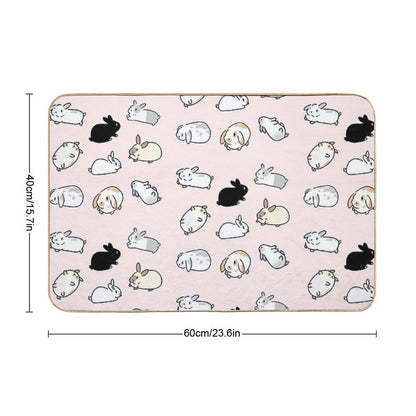 Bunny Rabbits  Multi-Purpose Bath Mat