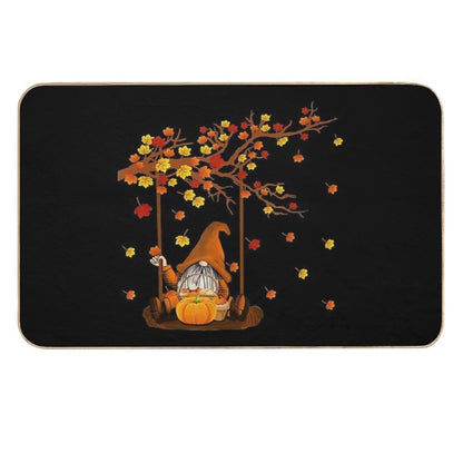 Pumpkin Gnomes Fall Autumn Cute Halloween Thanksgiving  Multi-Purpose Bath Mat