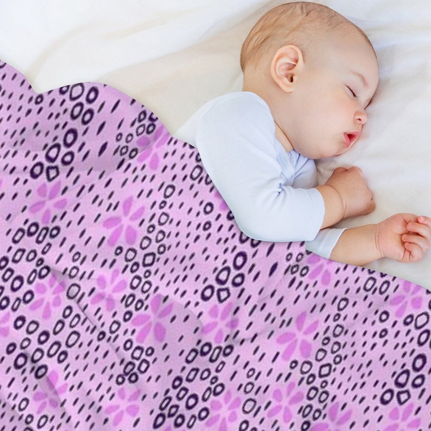 Wildflower Field - Minimalist Floral Pattern Gift-ready Throw Blanket