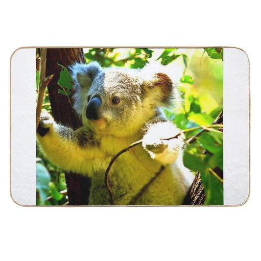 Koala Photo with High Resolution Quality  Dirt-Trapping Bath Mat