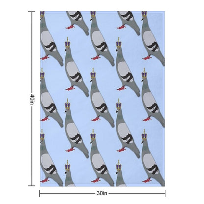 Queen Pigeon Shrink-resistant Throw Blanket