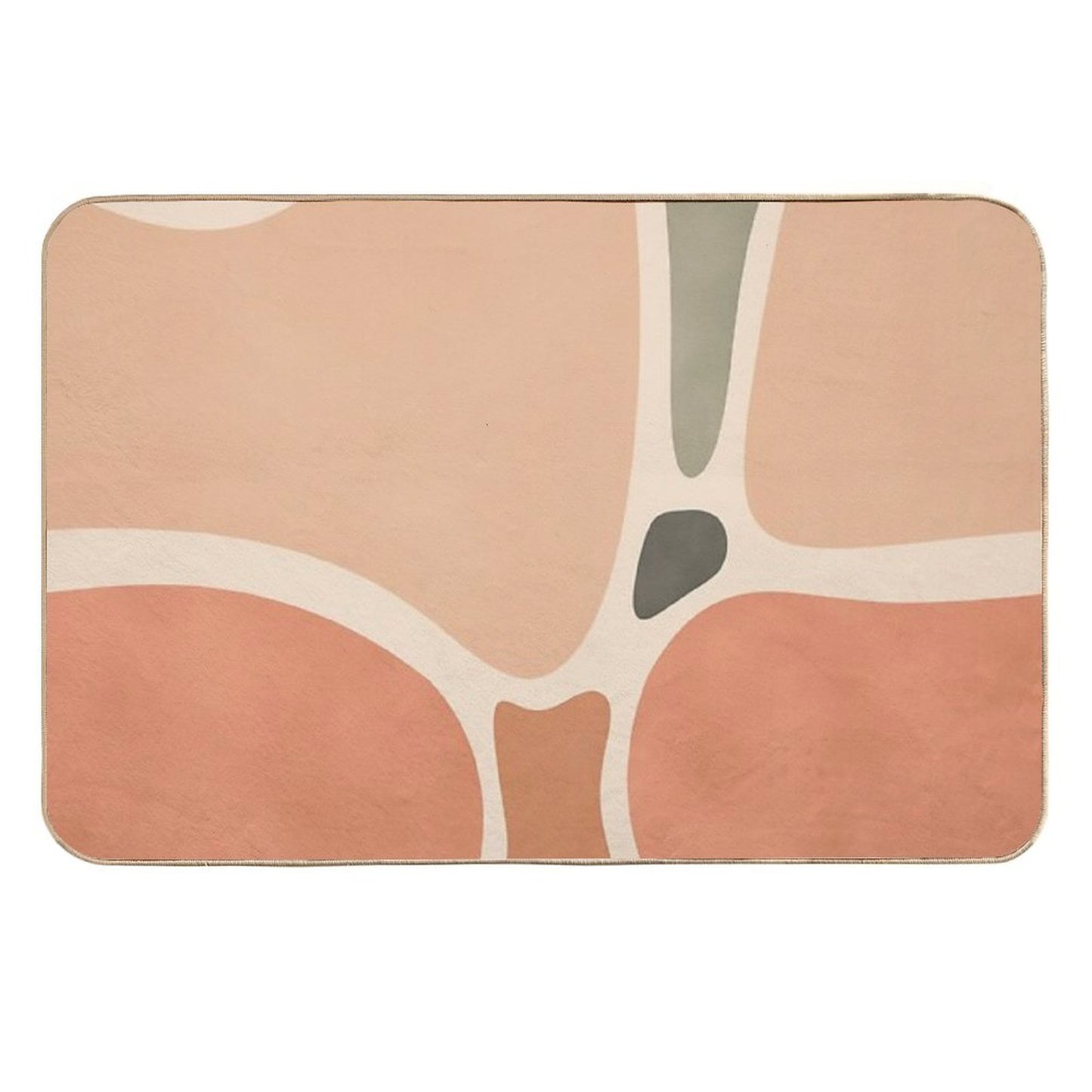 Terracotta Shapes  Non-Slip Bath Mat