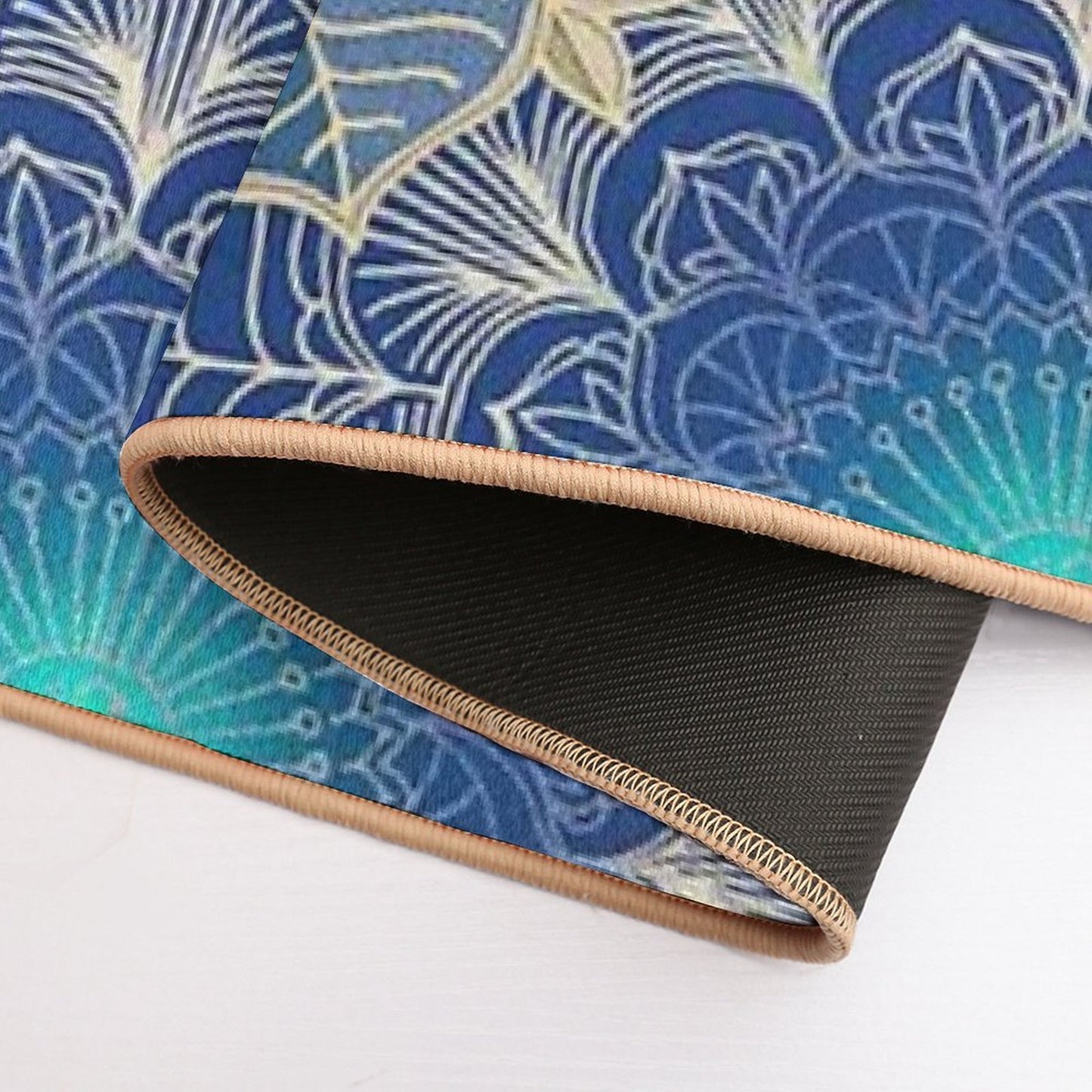 Midnight Bloom  Rapid-Drying Bath Mat