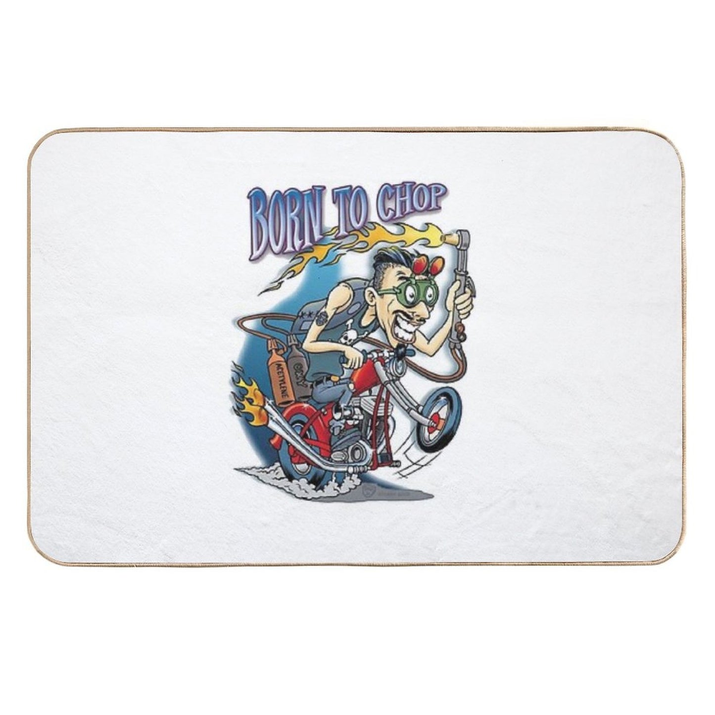 Born To Chop  Pet-Safe Bath Mat