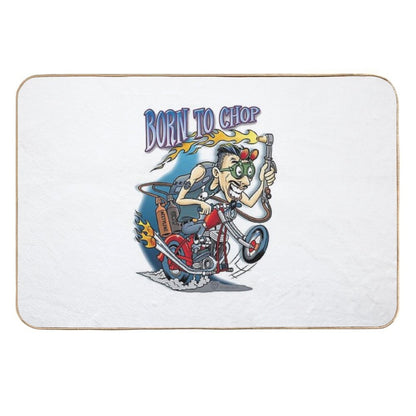 Born To Chop  Pet-Safe Bath Mat