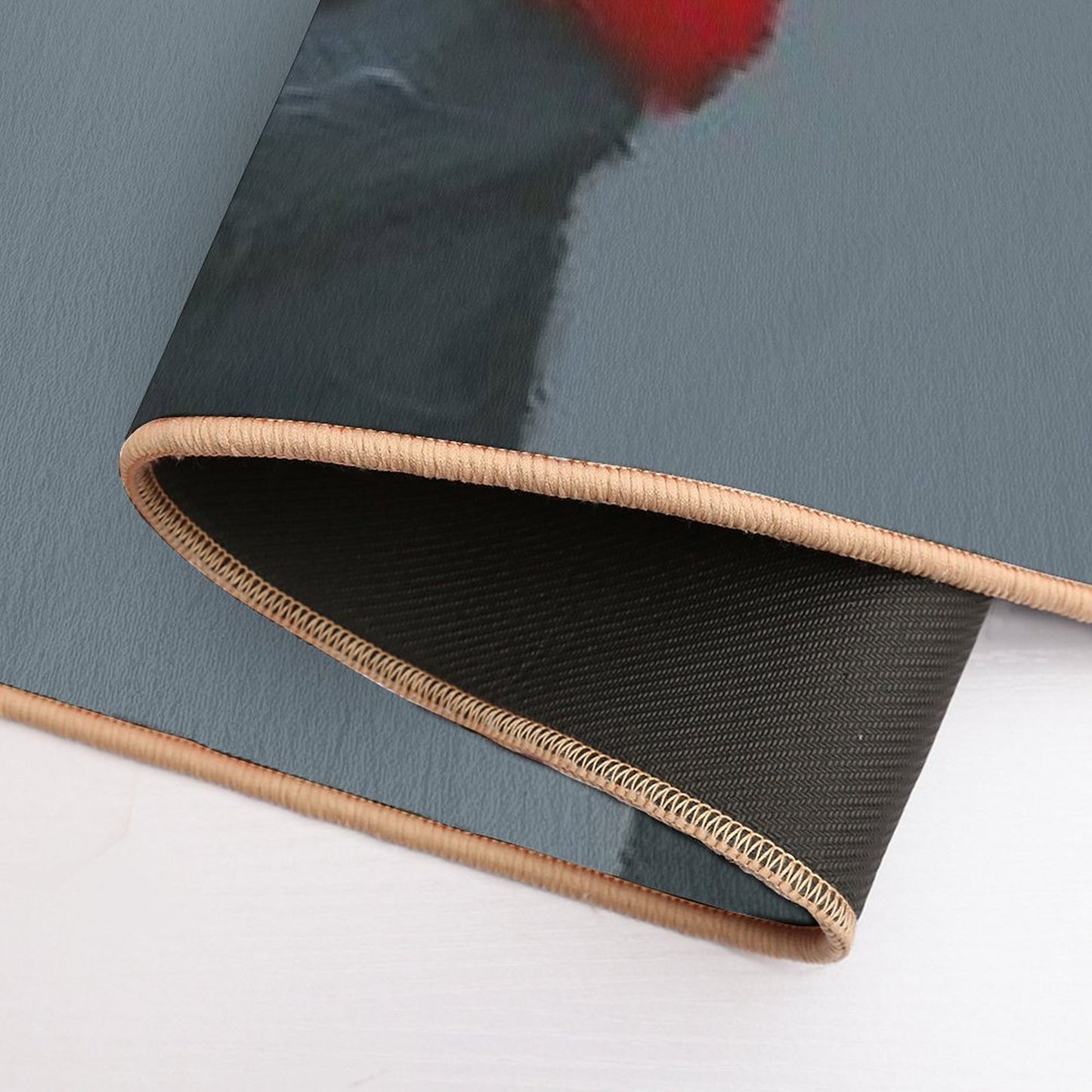 Morning Coffee With A Cardinal  Absorbent Bath Mat