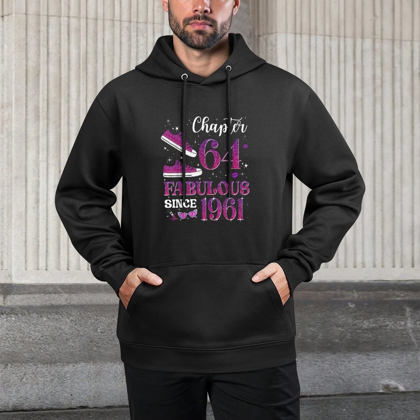 Chapter 64 Fabulous Since 1961 64th Birthday Girl Lady Easy Care Hoodie