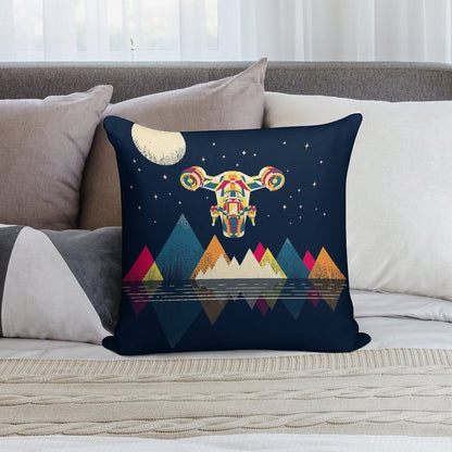 Abstract Razor Soft Washable Throw Pillow