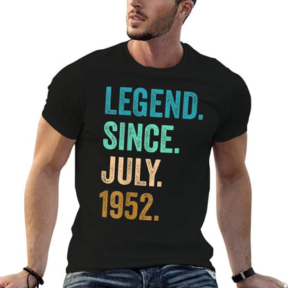 70 Years Old Legend Since July 1952 70th Birthday  Durable T-Shirt