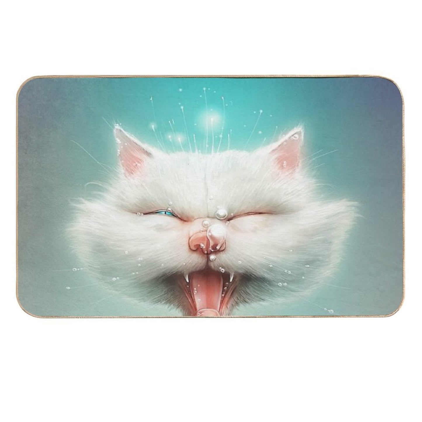 The Water Kitty  Odorless Bath Mat