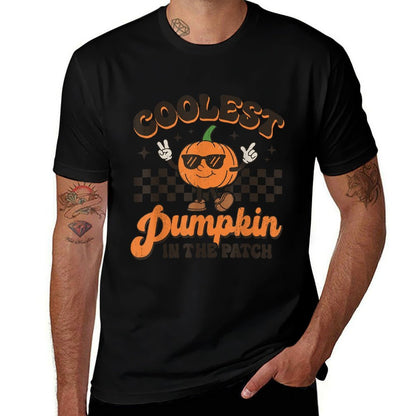 Groovy Coolest Pumpkin In The Patch Halloween For Boys Kids  Stretchy T-Shirt