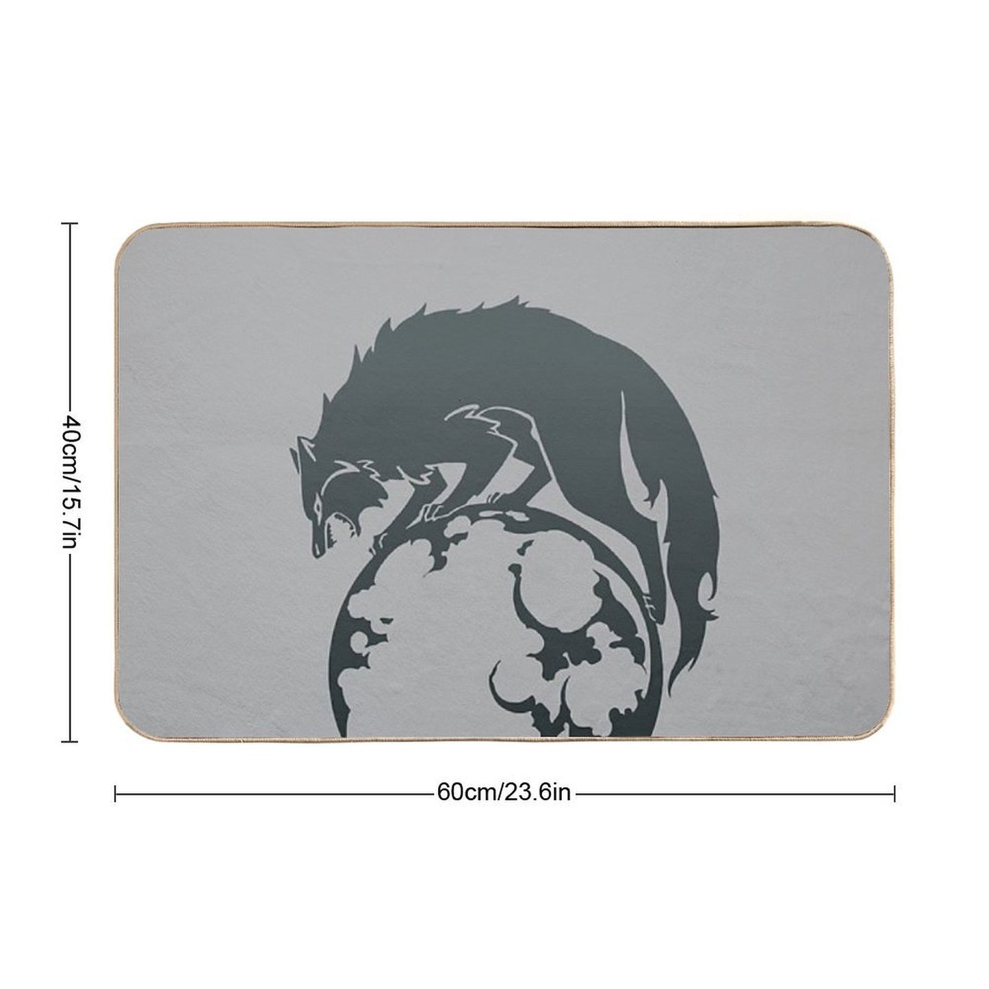 Fire Emblem™ Three Houses - Ashen Wolves Emblem [Colored]  Long-Lasting Bath Mat