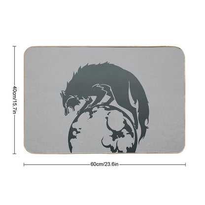 Fire Emblem™ Three Houses - Ashen Wolves Emblem [Colored]  Long-Lasting Bath Mat