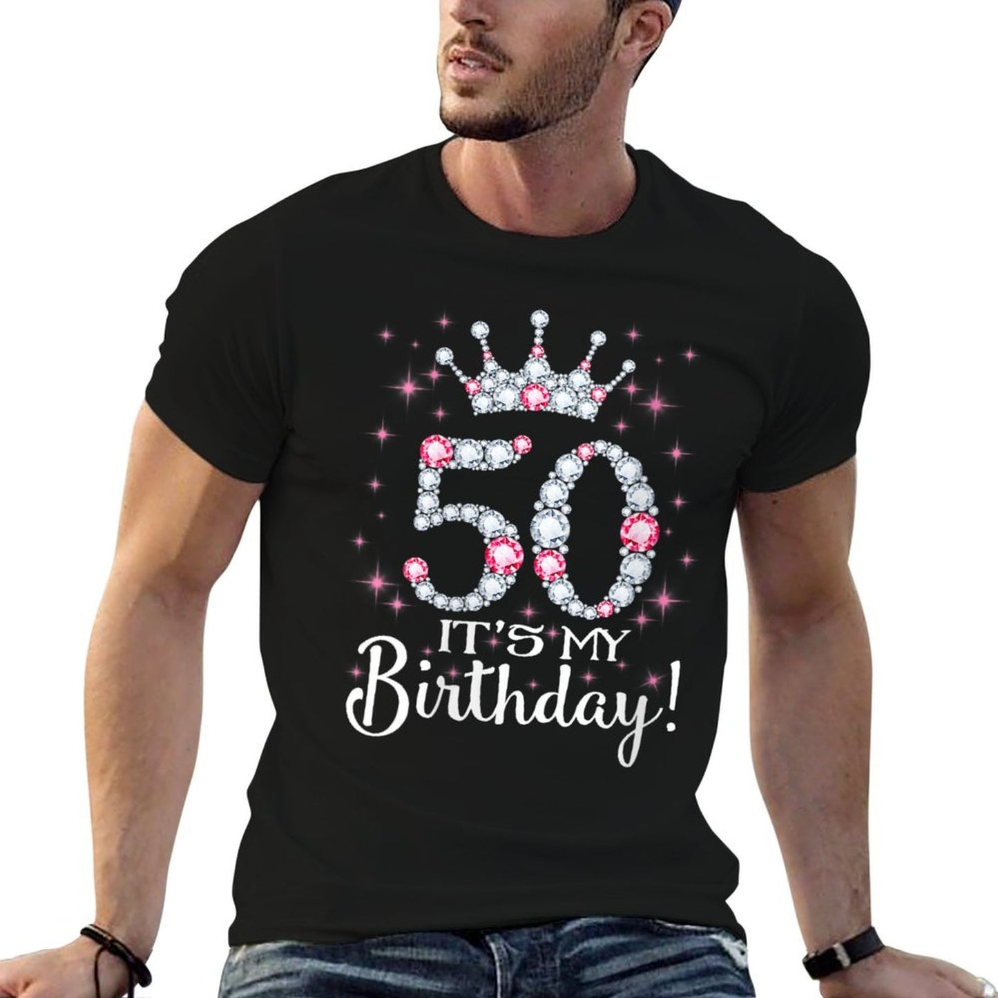 Womens 50 It's My Birthday 1969 50Th Birthday Gift For Womens  Fade-proof Color T-Shirt