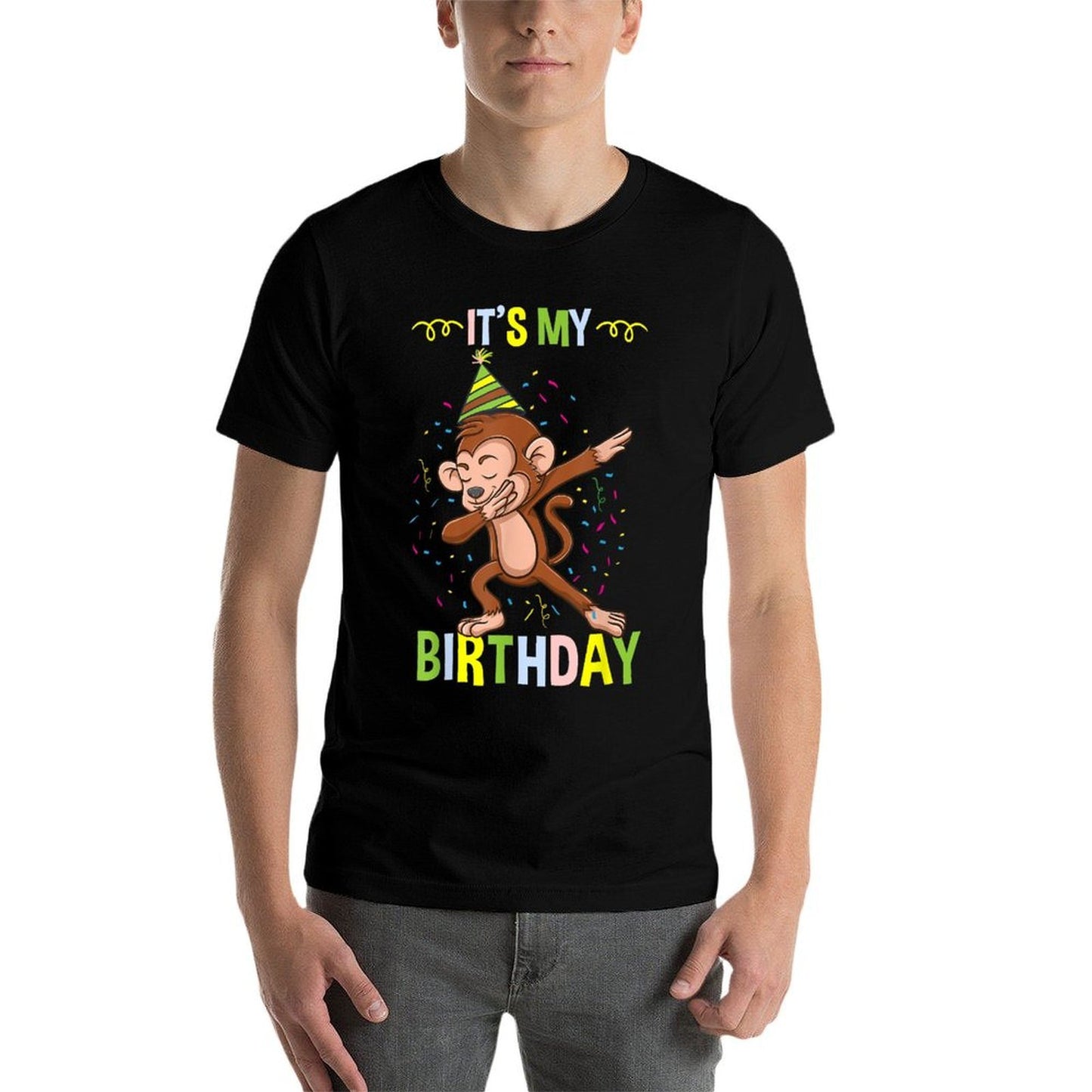 Its My Birthday Monkey  Vintage-inspired T-Shirt