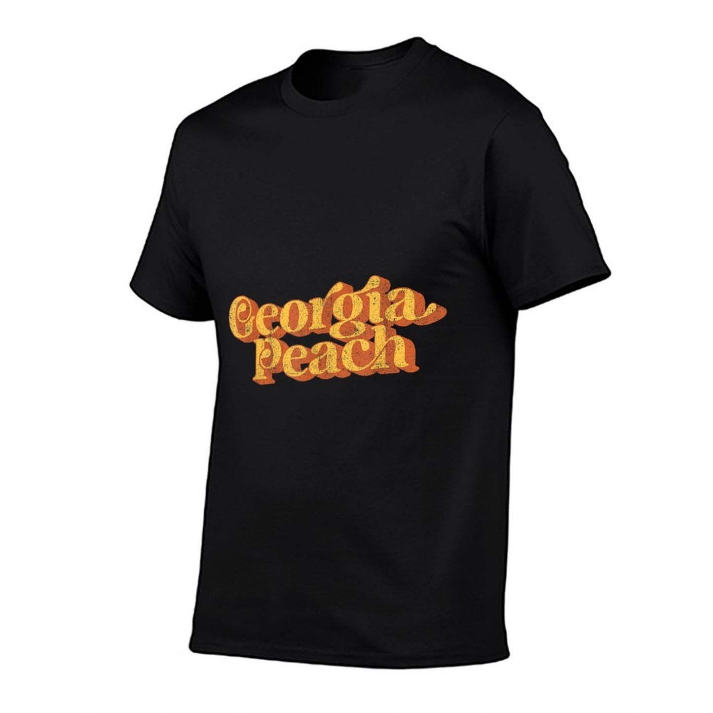 Vintage Georgia Peach Funny Cute Retro 70&#39;s Summer Women&#39;s  Quick-drying T-Shirt
