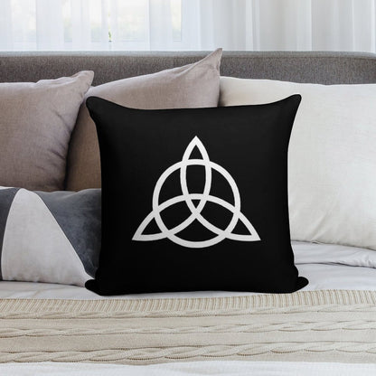 Charmed Soft Short Plush Fabric Throw Pillow