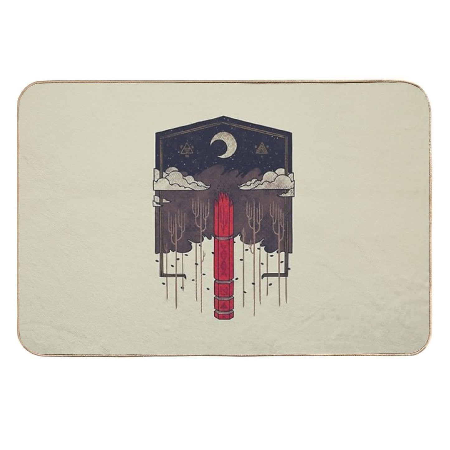 The Lost Obelisk  Pet-Safe Bath Mat