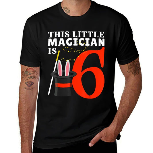 This Little Magician Is 6 Six Year 6th Birthday Party Magic  Eco-friendly Material T-Shirt
